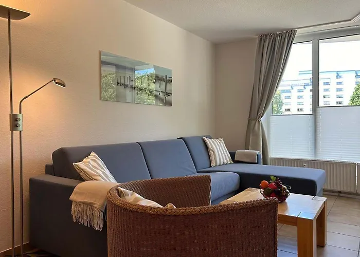 Strandnahe Ferienwohnung 102 mit Westbalkon, Haus Hohe Worth Duhnen